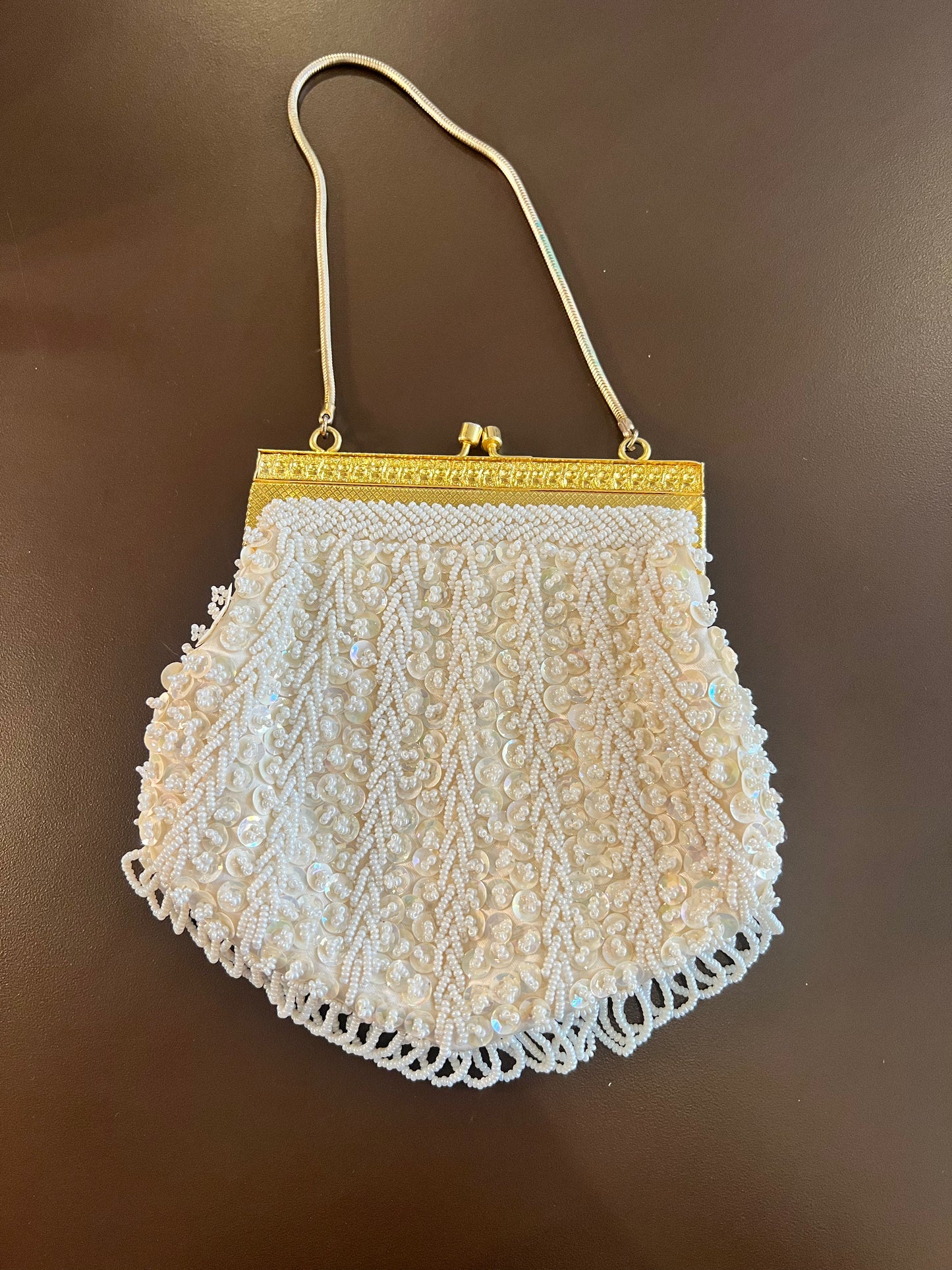 1950s Handmade Beaded Evening Bag