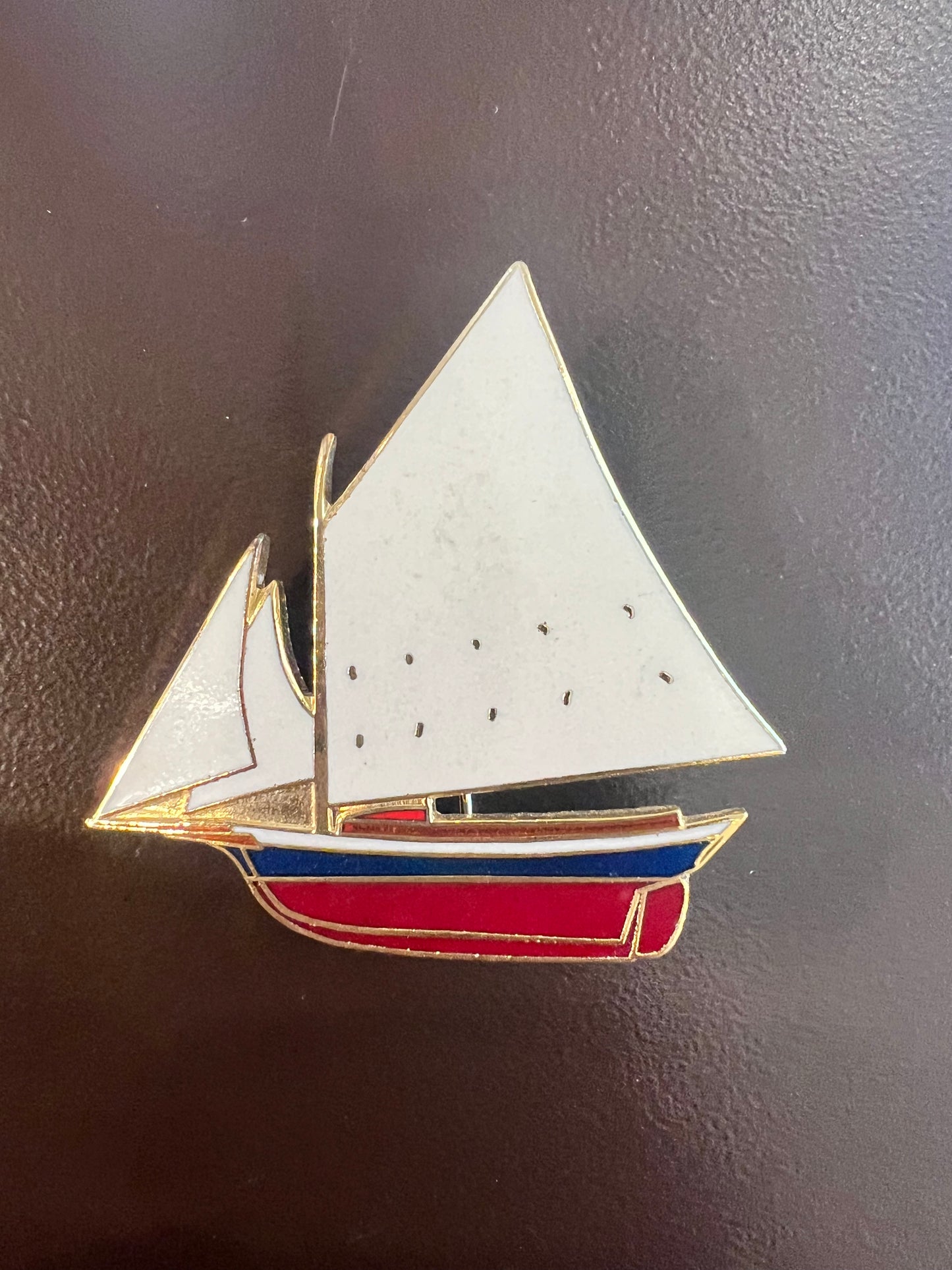 Vintage William Spear Sailboat Pin - Large