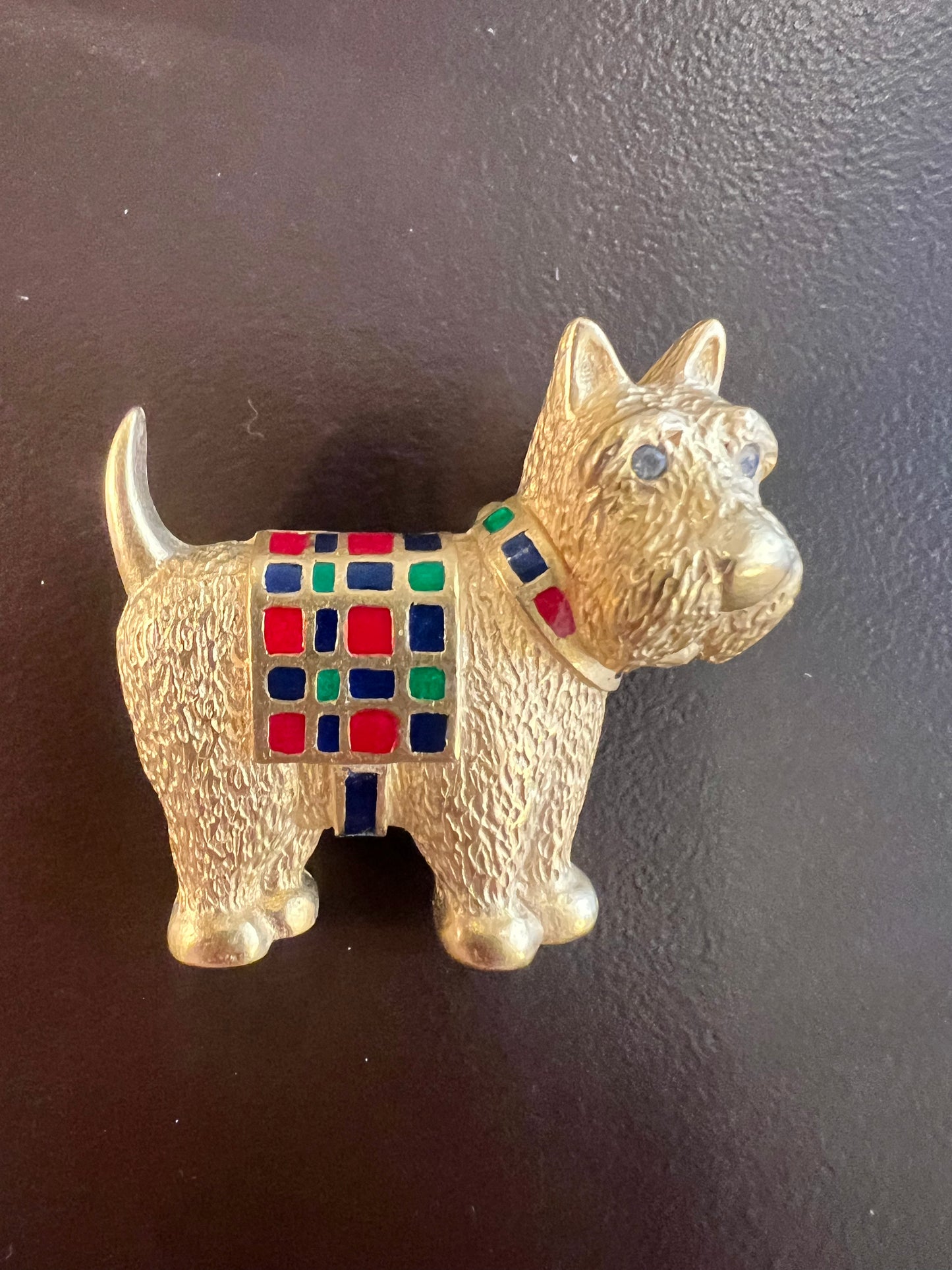 Vintage Carolee Scotty Dog Brooch