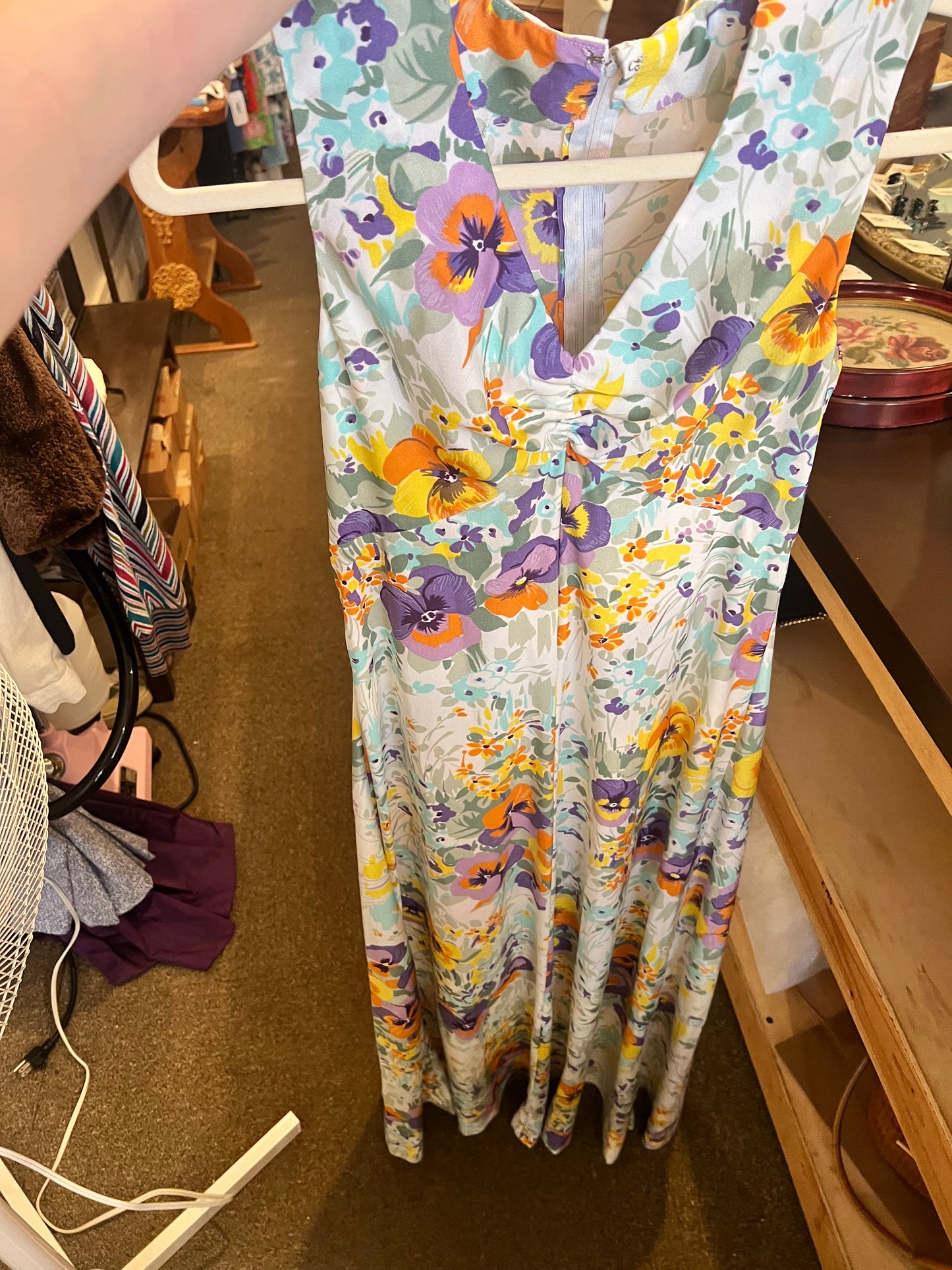 1960s/70s Floral Maxi Dress
