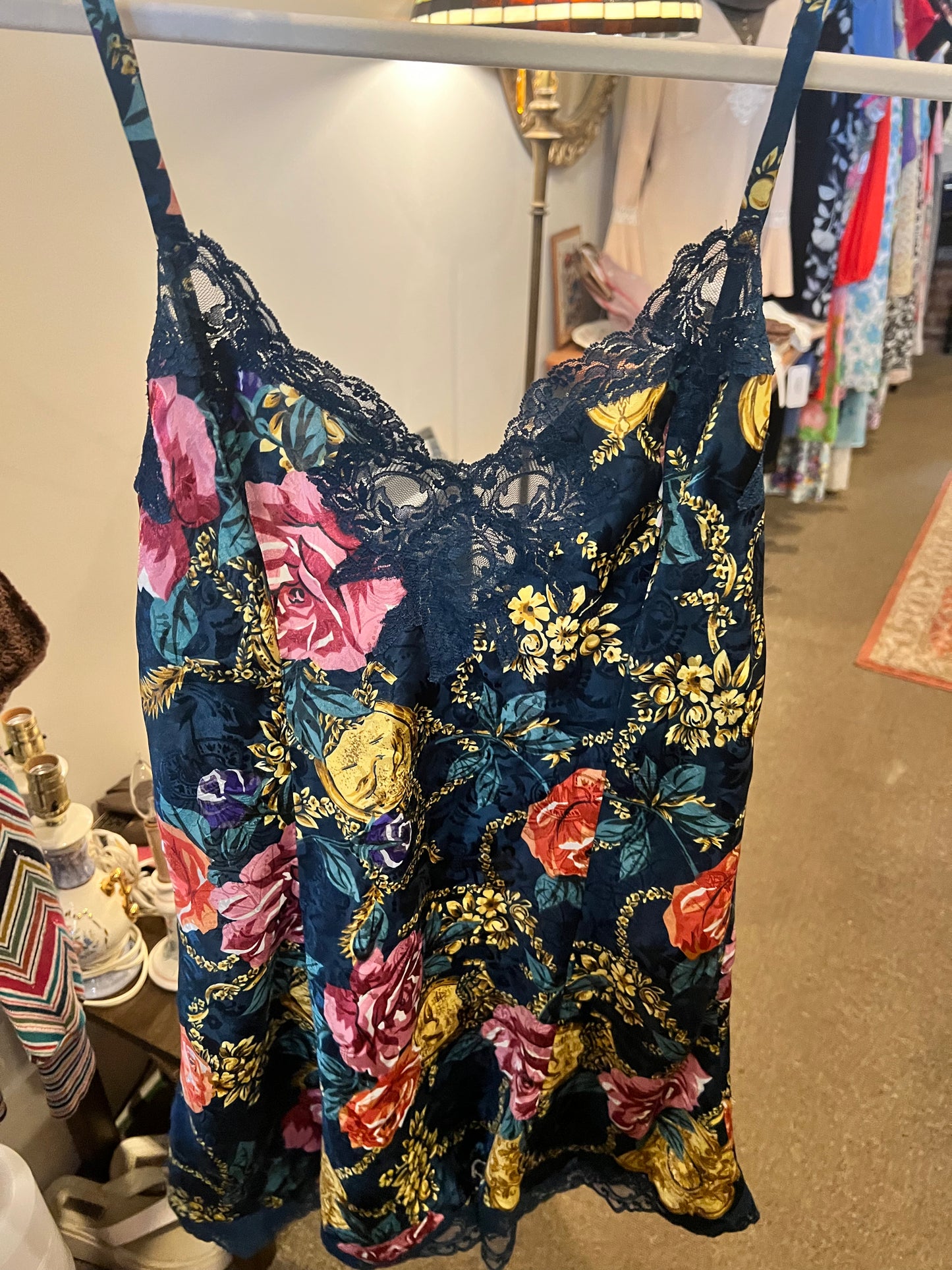 1990s Victoria's Secret Floral Slip Dress