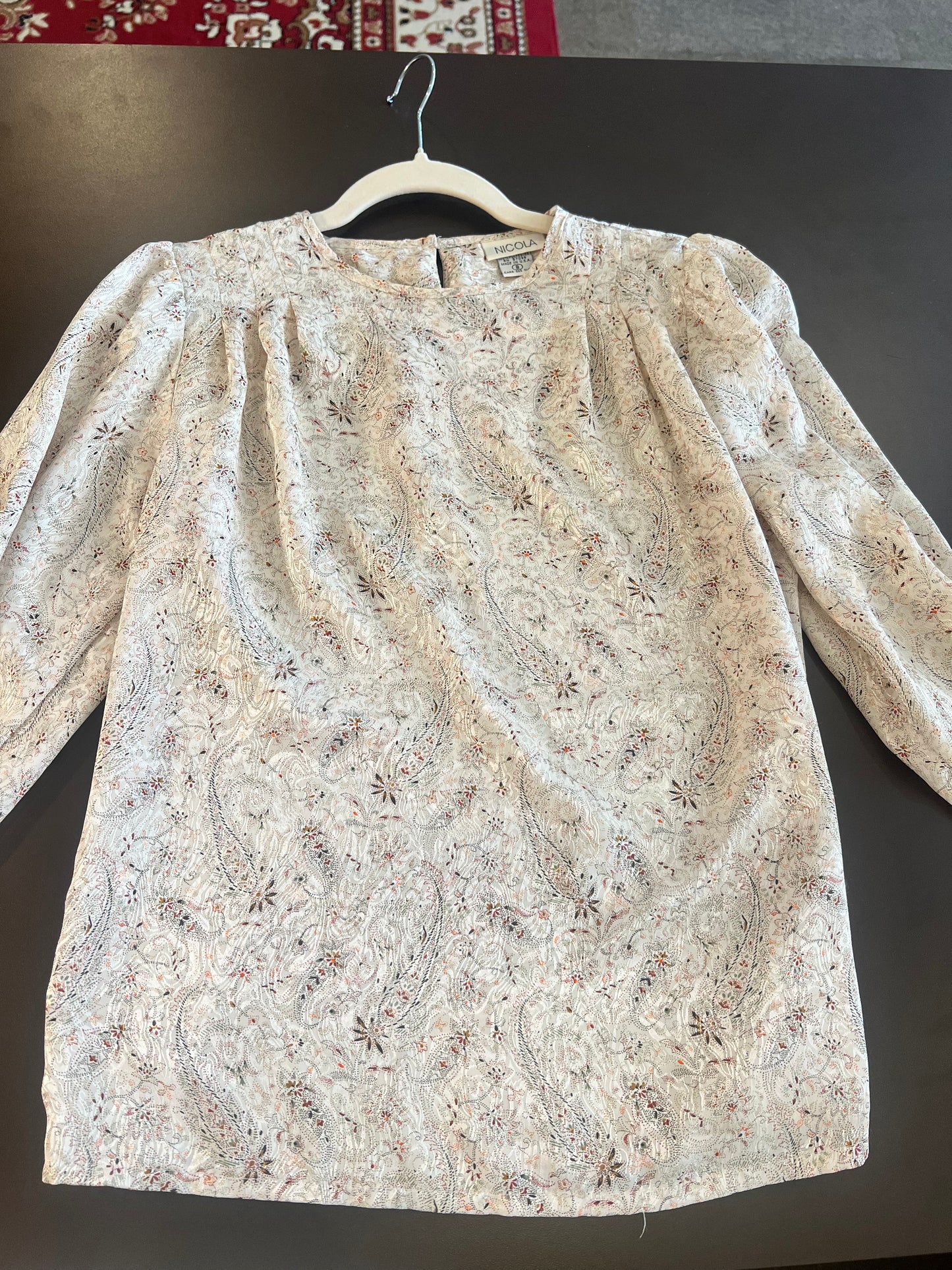 1980s Nicola Blouse