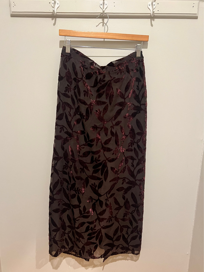 1990s Clio Velvet Accent Skirt