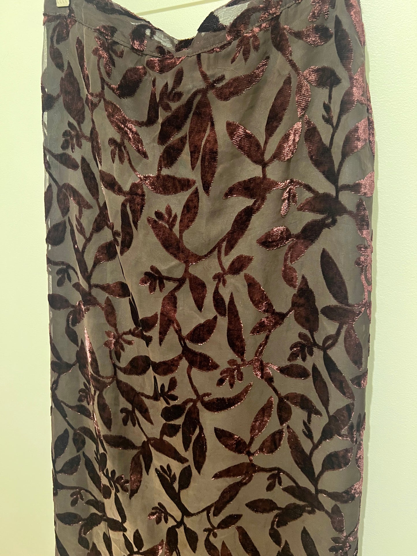 1990s Clio Velvet Accent Skirt