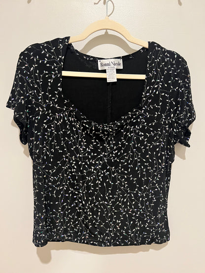 1990s Ronni Nicole Sparkly Top