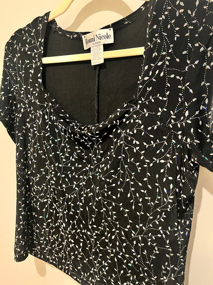 1990s Ronni Nicole Sparkly Top
