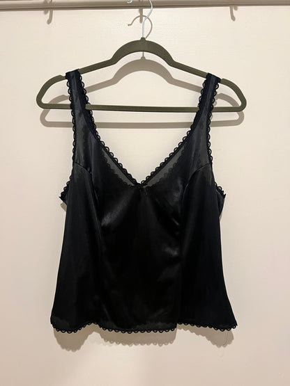 1990s Warner's Lace & Bow Detail Camisole