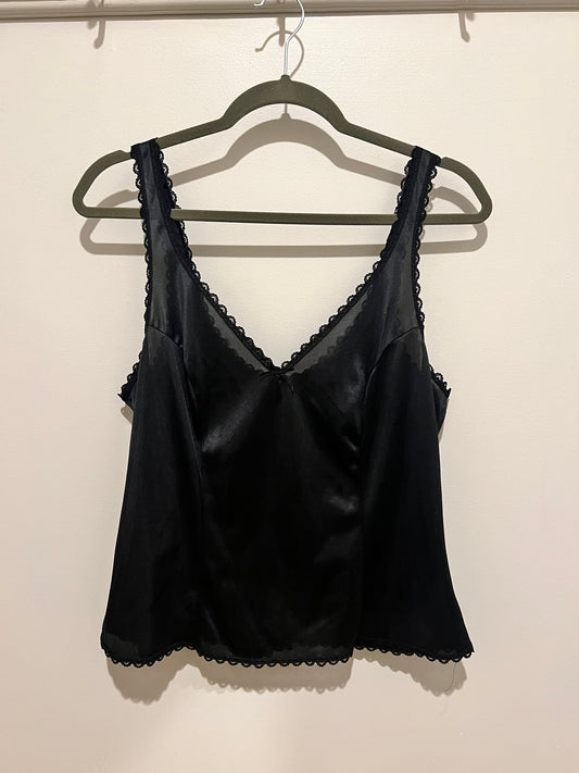 1990s Warner's Lace & Bow Detail Camisole