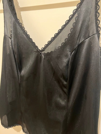 1990s Warner's Lace & Bow Detail Camisole