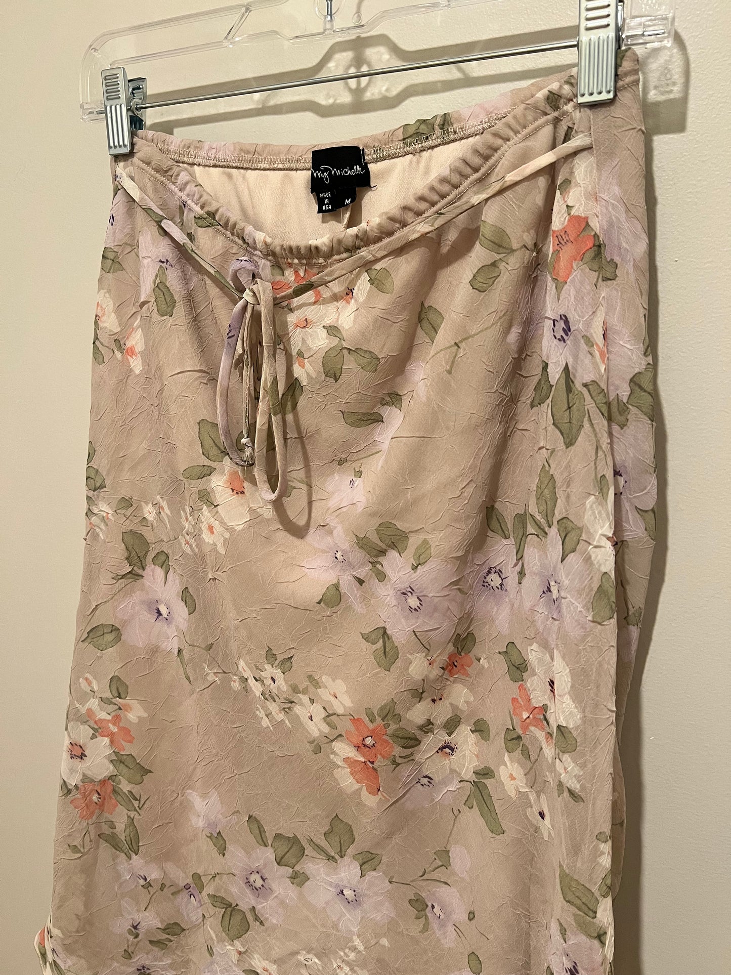 1990s/2000s My Michelle Floral Hi-Low Skirt
