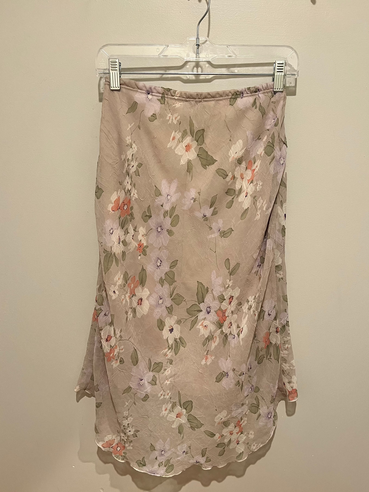 1990s/2000s My Michelle Floral Hi-Low Skirt