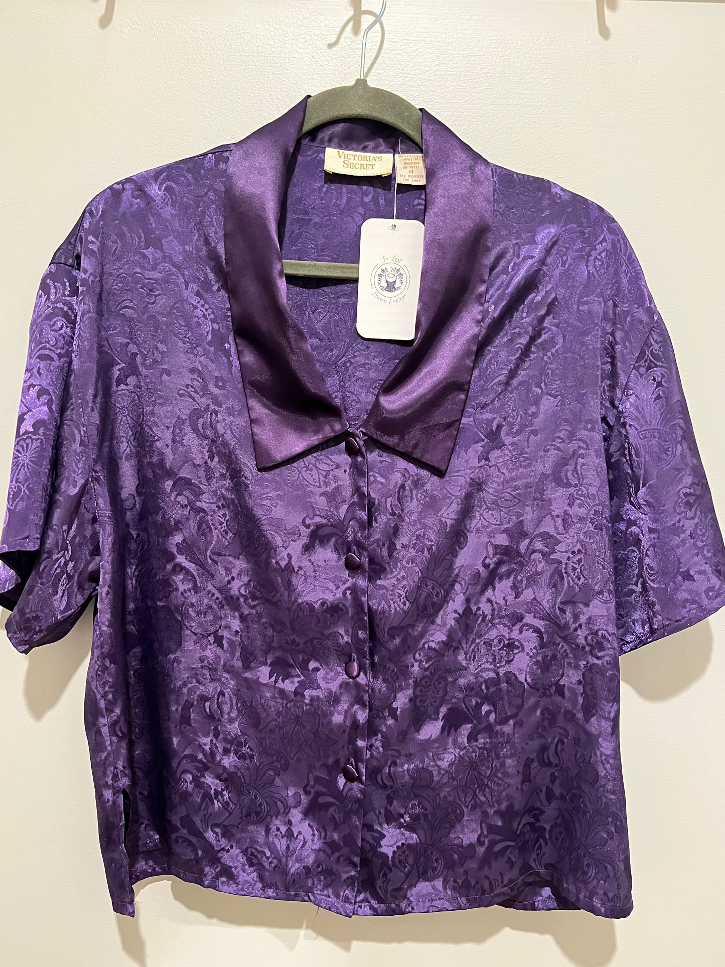 80s/90s Victoria's Secret Gold Label Pajama Top