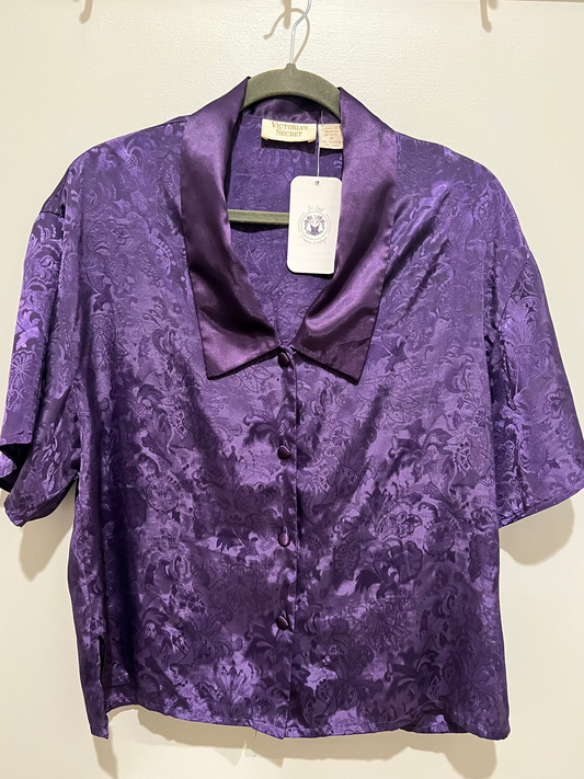 80s/90s Victoria's Secret Gold Label Pajama Top