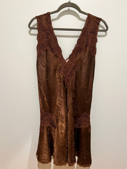 1980s/90s Victoria's Secret Slip & Robe Set