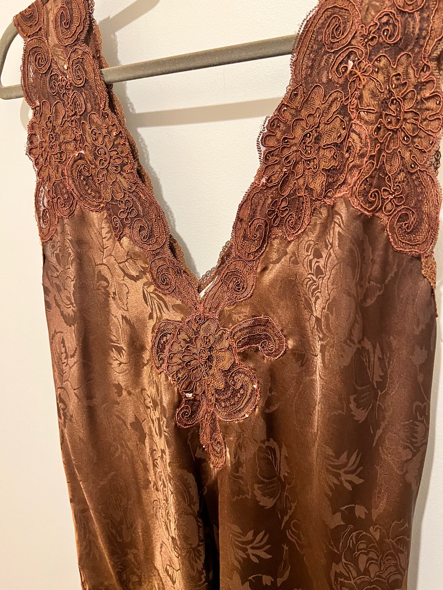 1980s/90s Victoria's Secret Slip & Robe Set
