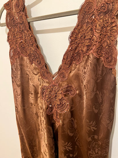1980s/90s Victoria's Secret Slip & Robe Set