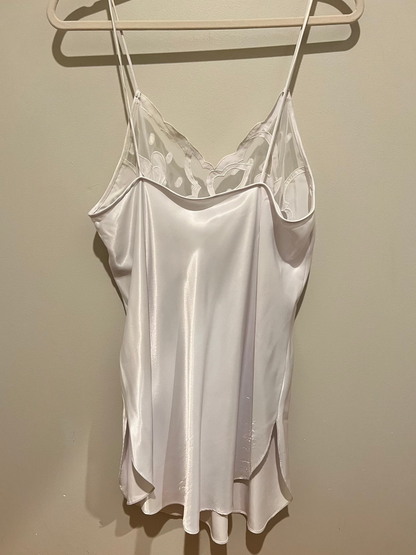 90s Natori Satin Slip & Robe Set