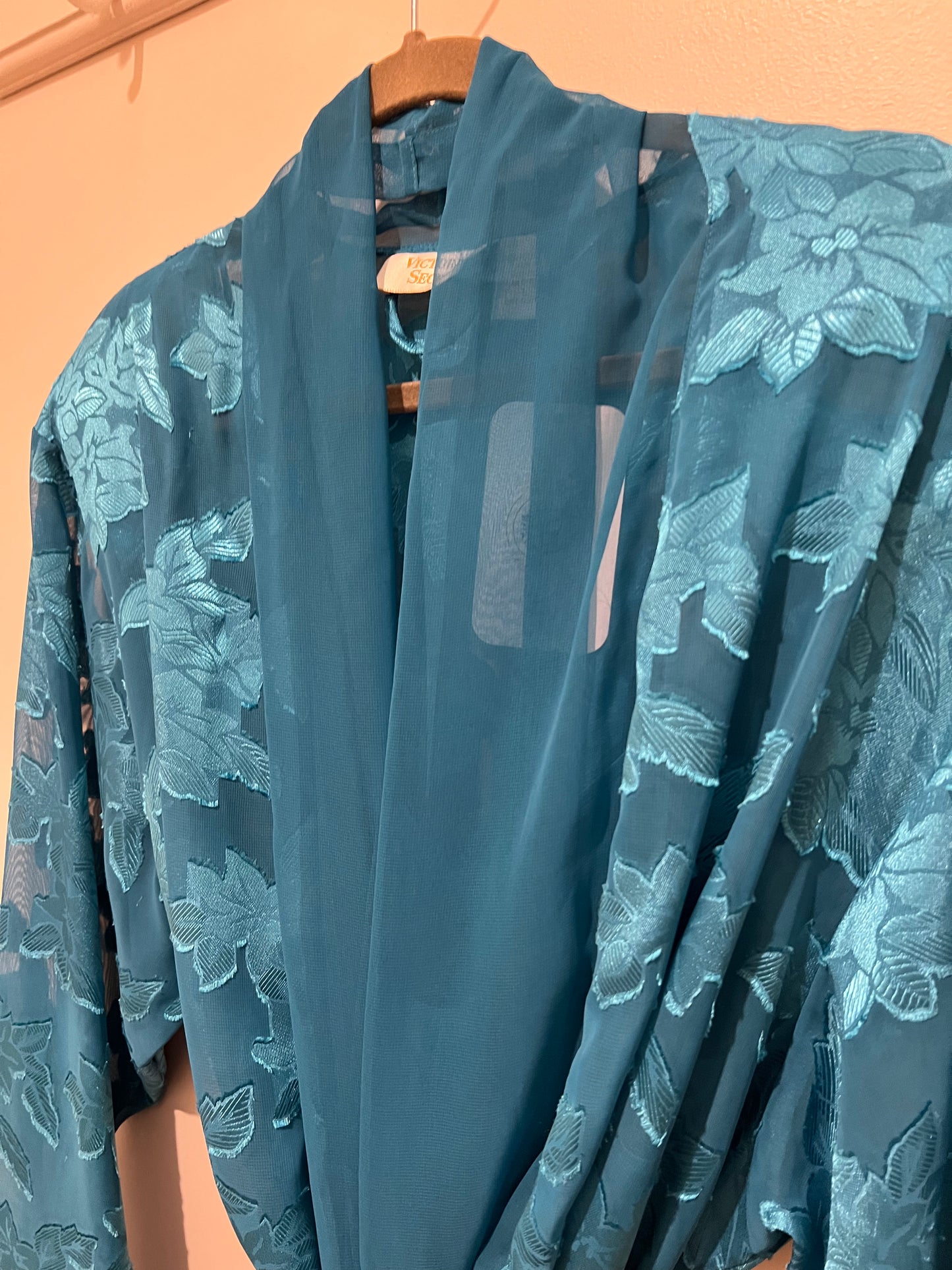 1980s/90s Victoria's Secret Slip & Robe Set
