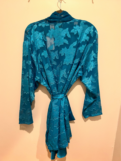 1980s/90s Victoria's Secret Slip & Robe Set