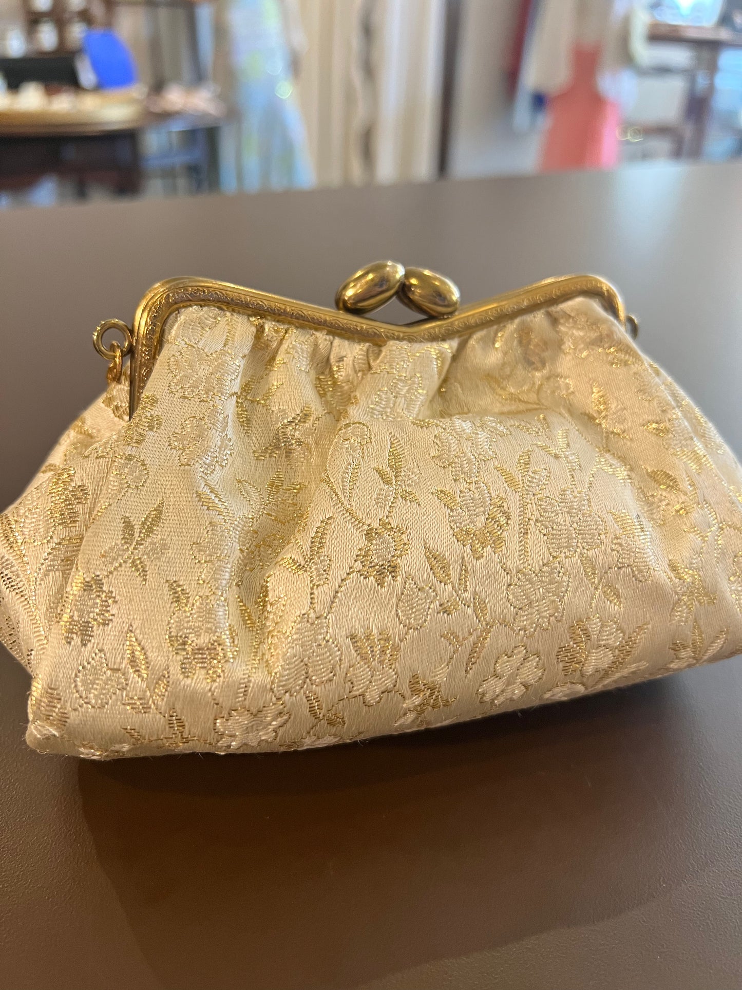 1950s Brocade Floral Handbag