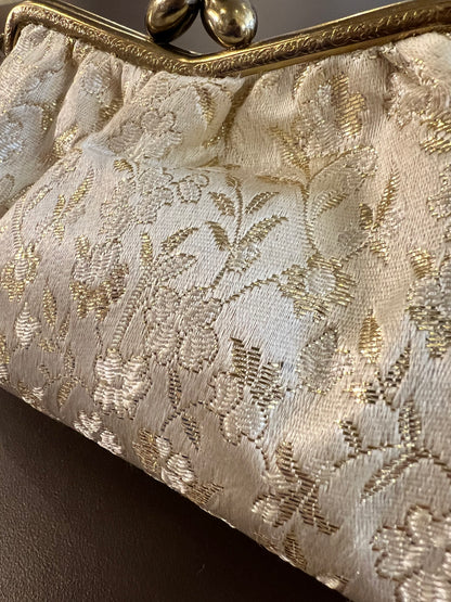 1950s Brocade Floral Handbag