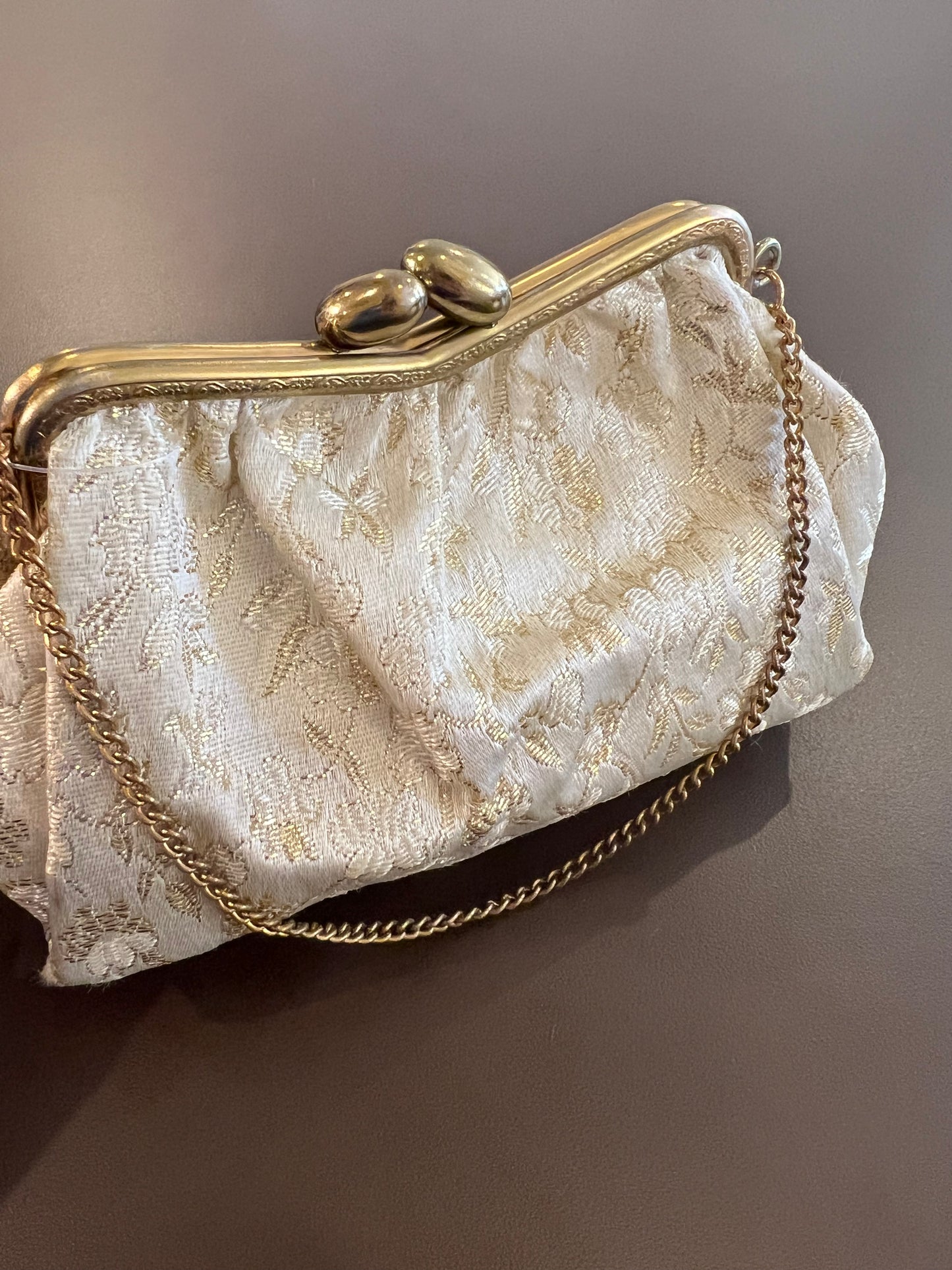 1950s Brocade Floral Handbag