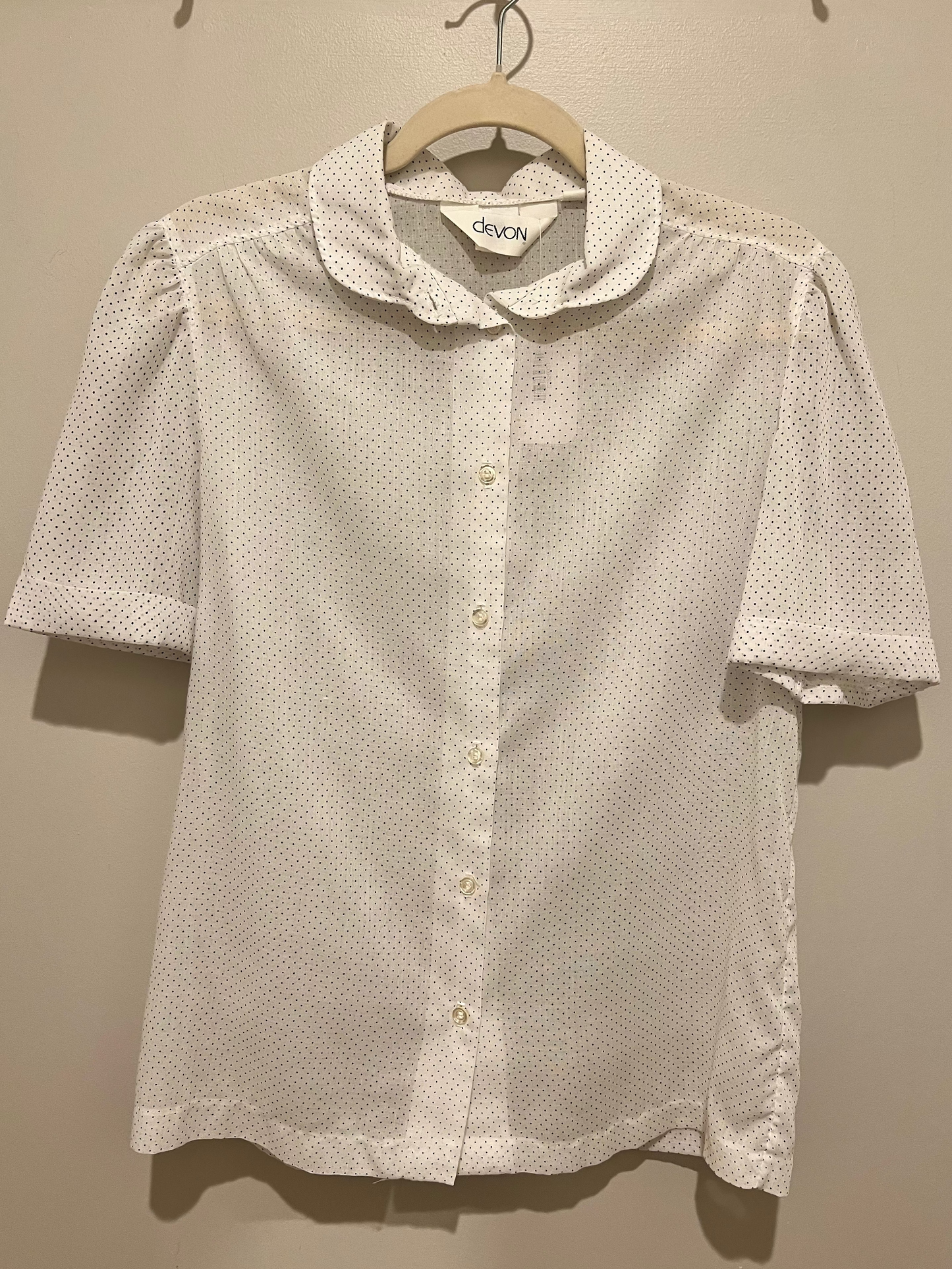 80s Devon Polka Dot Top