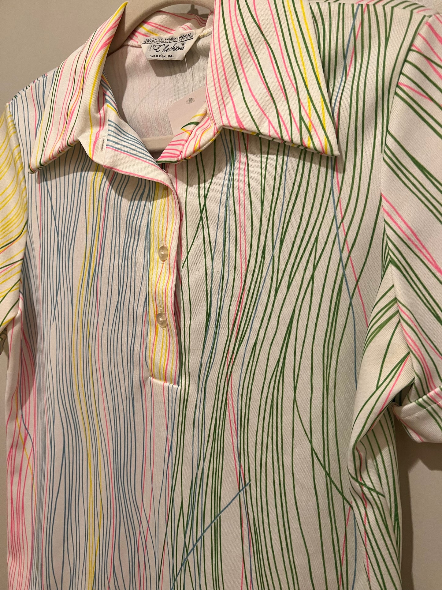 1970s NPC Fashions Short Sleeve Top