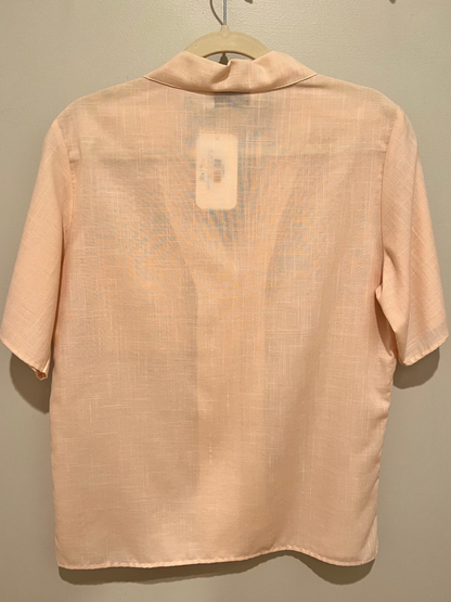 1980s/90s Carriage Court Fit Eyelet Trim Top