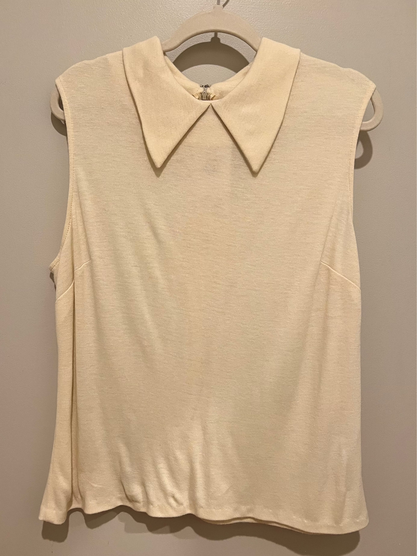 1970s Collared Sleeveless Top