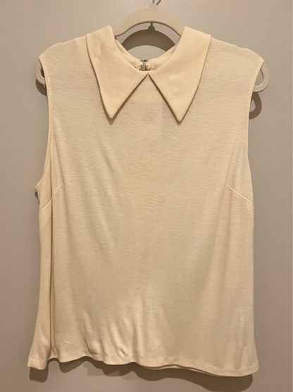 1970s Collared Sleeveless Top