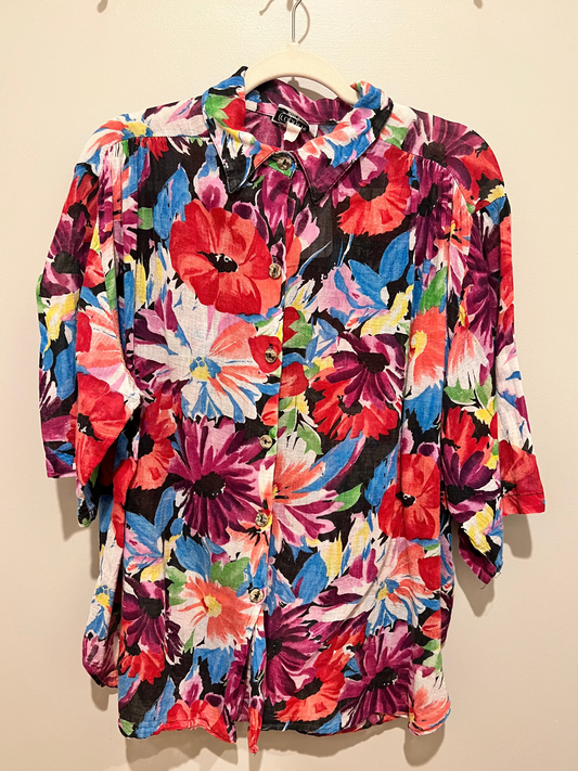 1970s/80s Copy Cat Floral Top