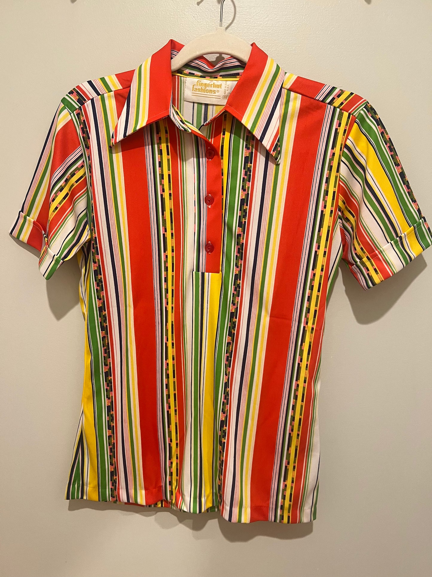 1970s Fingerhut Fashions Striped Top
