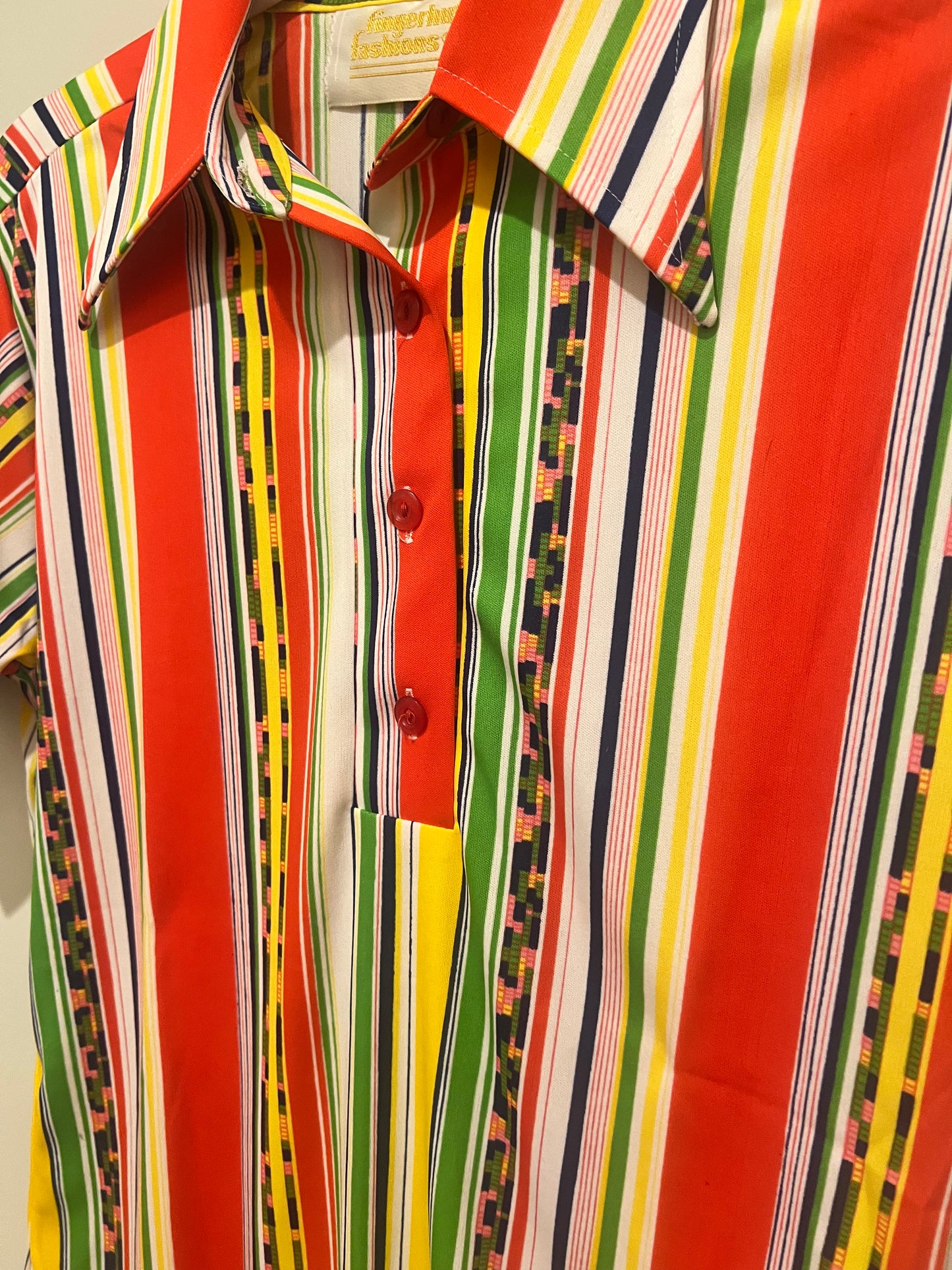 1970s Fingerhut Fashions Striped Top