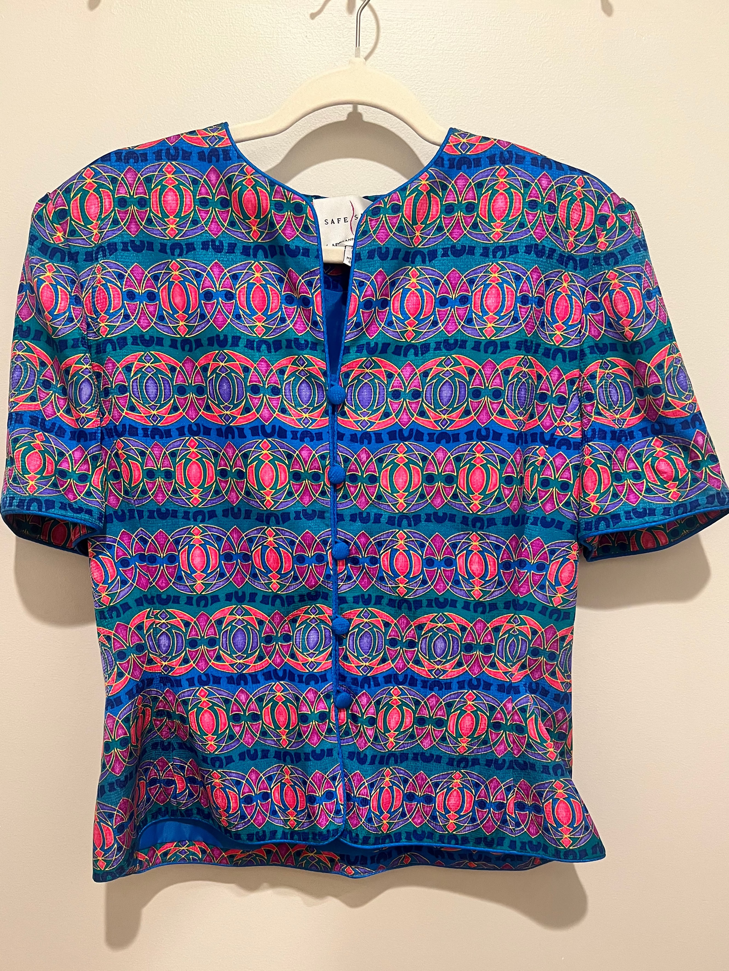 1980s/90s Safe Silk Adrianna Papell Top