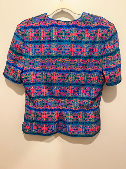 1980s/90s Safe Silk Adrianna Papell Top