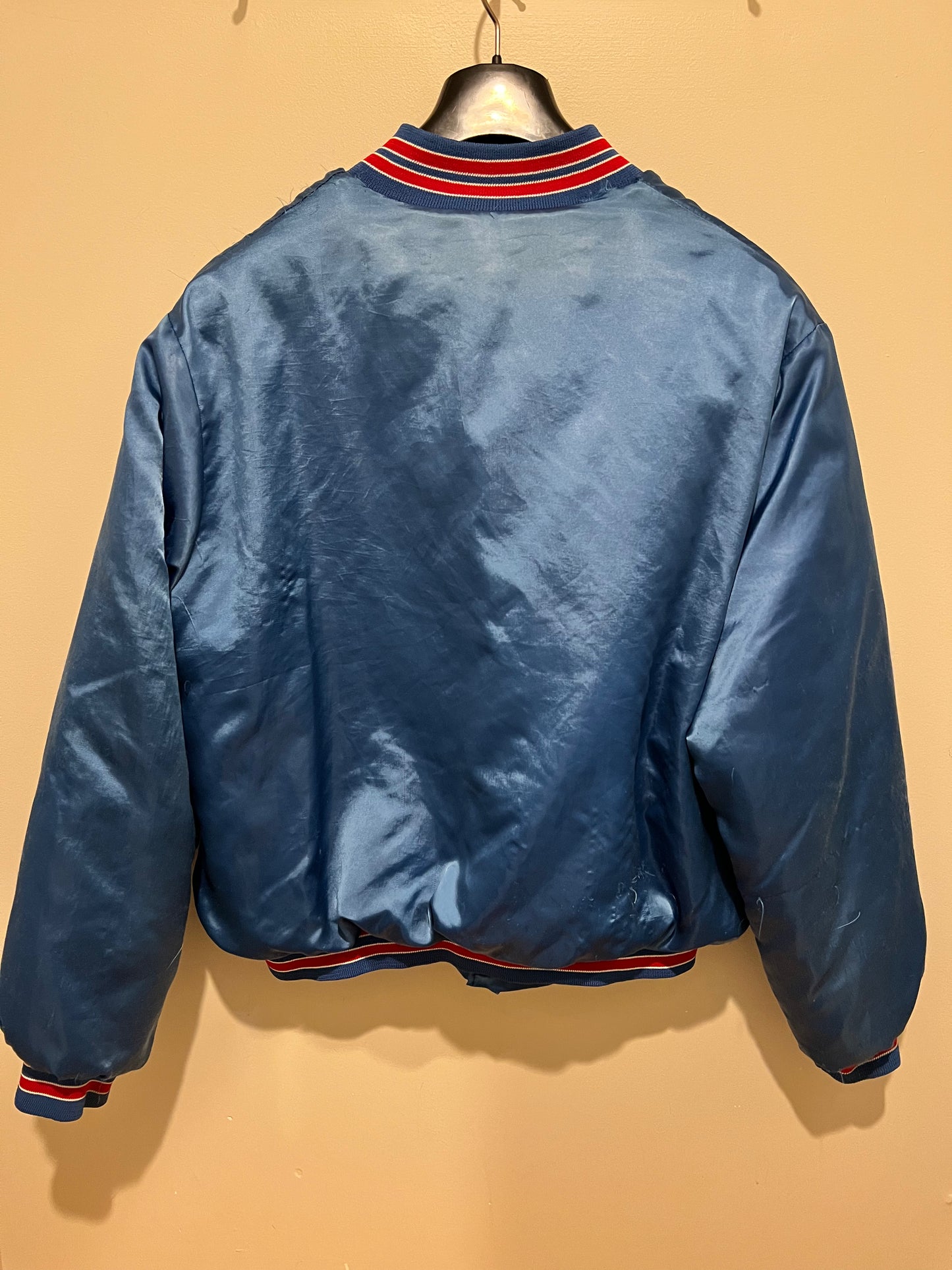 1990s Locker Line Buffalo Bills Satin Bomber Jacket