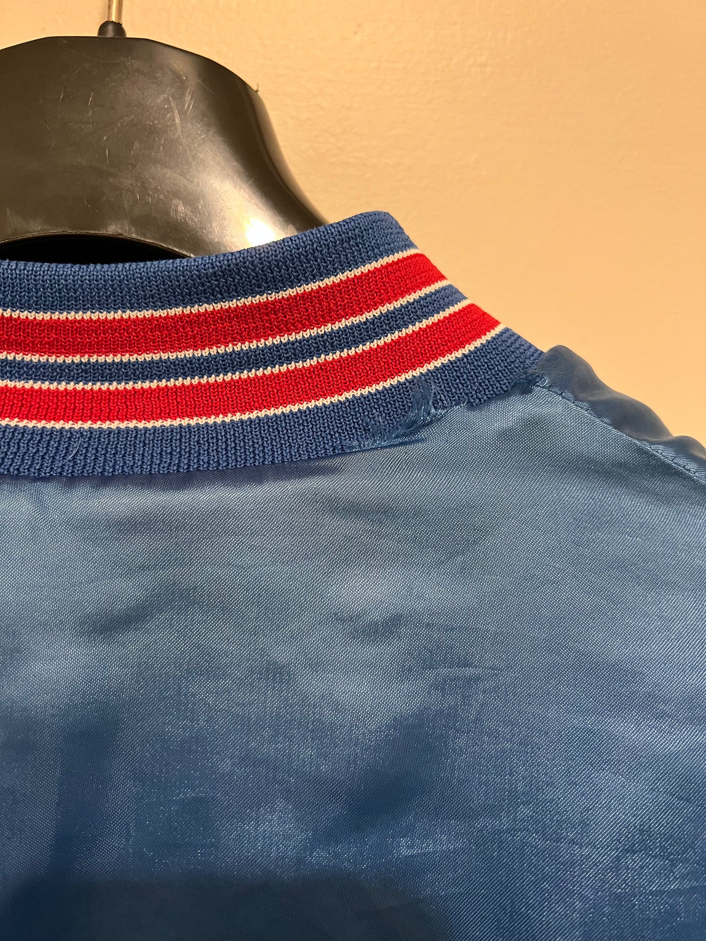 1990s Locker Line Buffalo Bills Satin Bomber Jacket