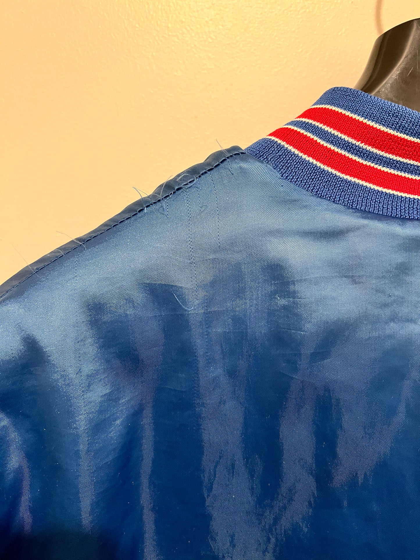 1990s Locker Line Buffalo Bills Satin Bomber Jacket