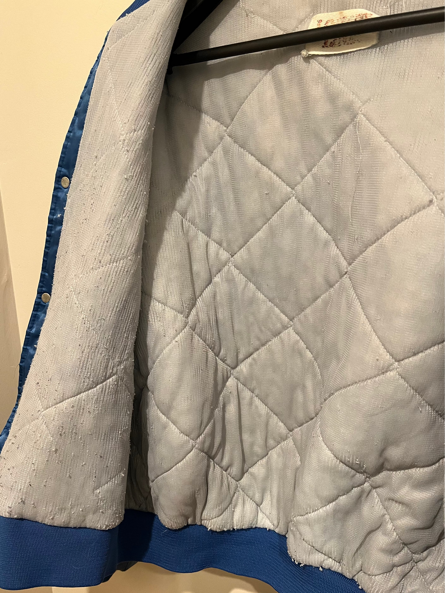 1990s Locker Line Buffalo Bills Satin Bomber Jacket