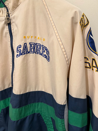 1990s Buffalo Sabres Starter Jacket Half Zip Windbreaker