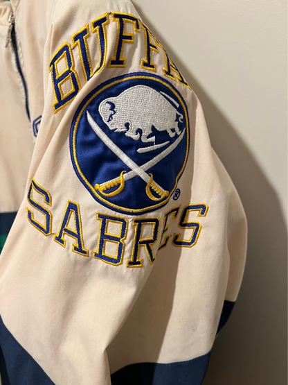 1990s Buffalo Sabres Starter Jacket Half Zip Windbreaker