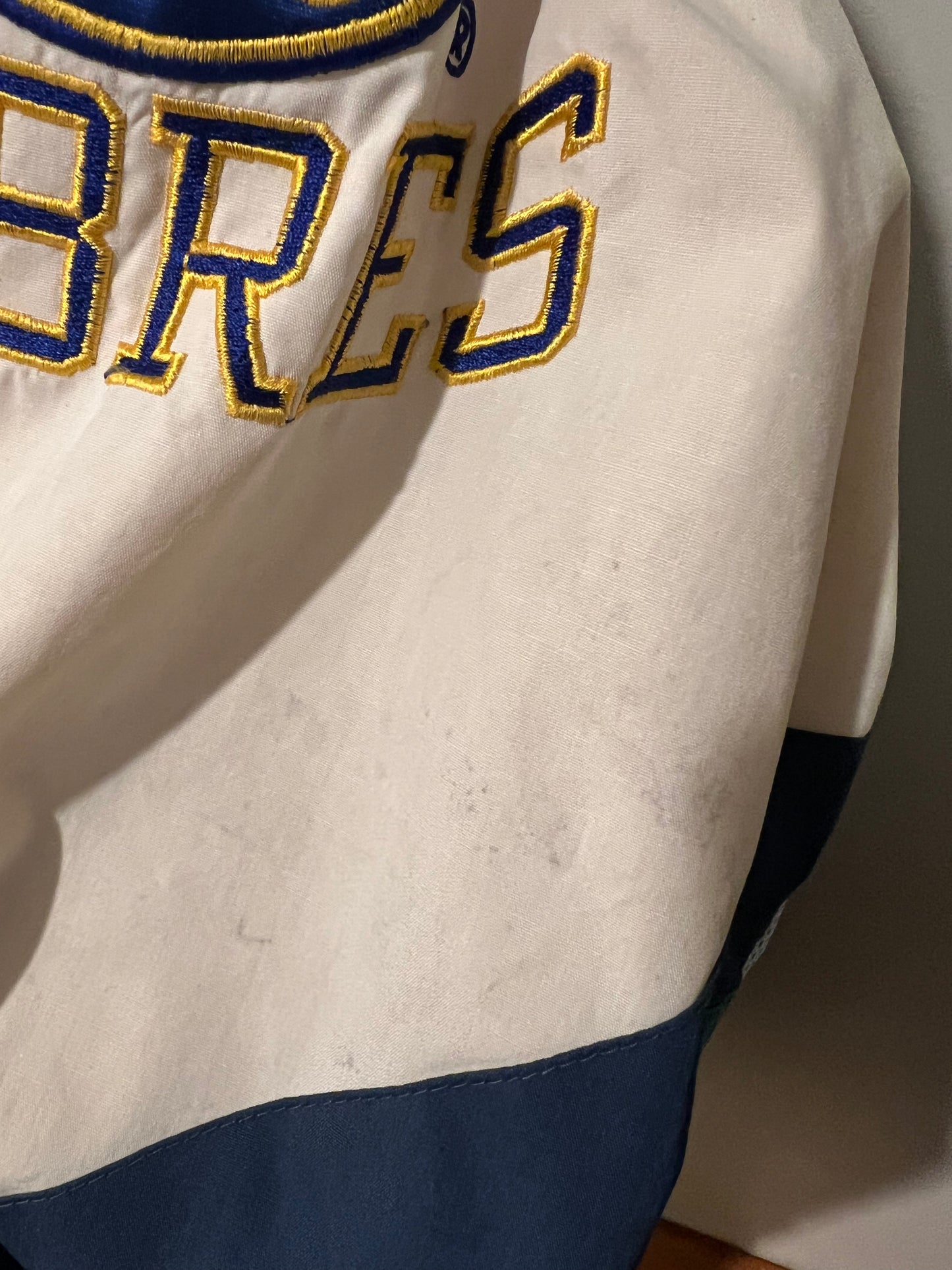 1990s Buffalo Sabres Starter Jacket Half Zip Windbreaker