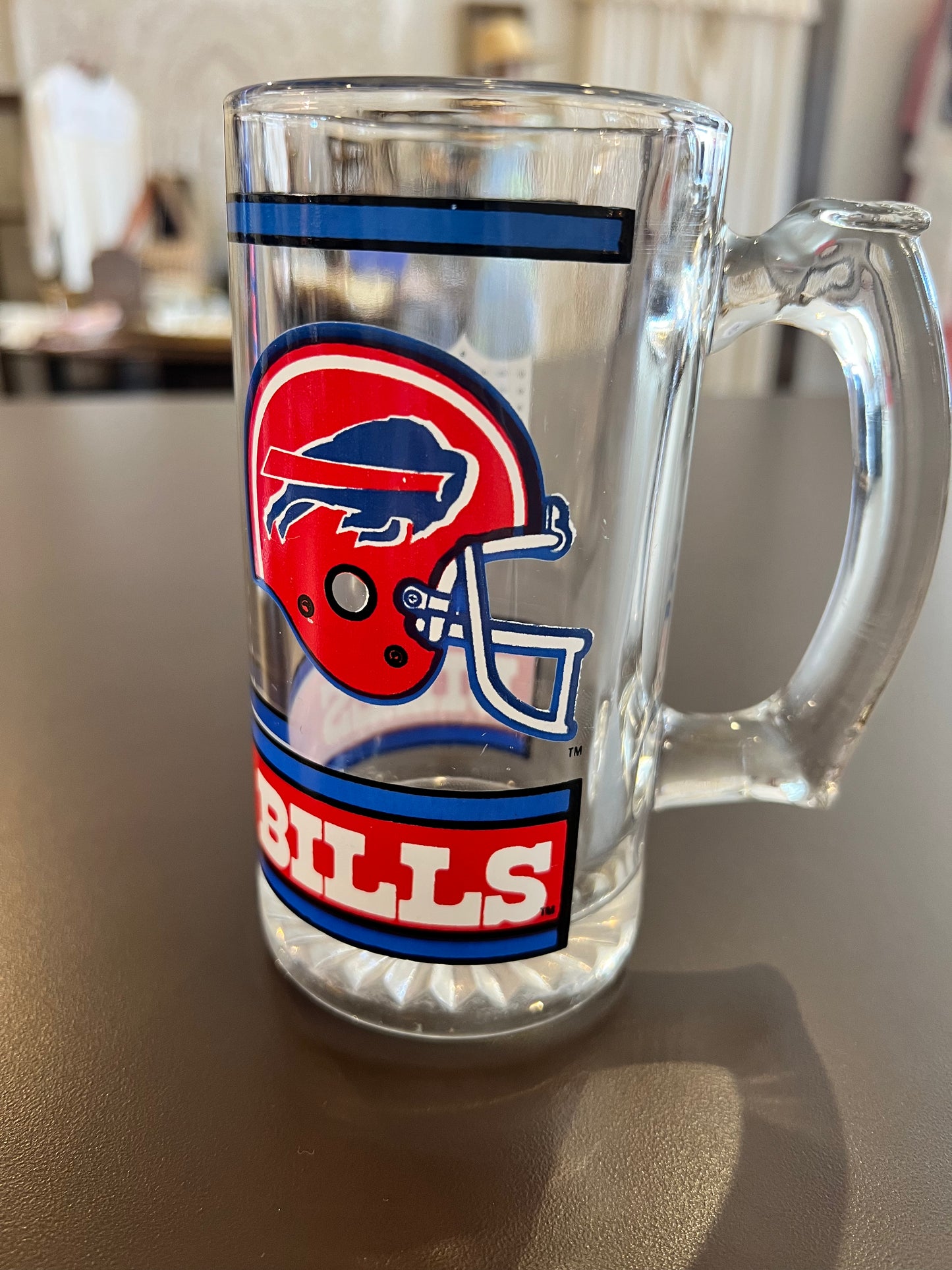 1990s Buffalo Bills Glass Beer Mug