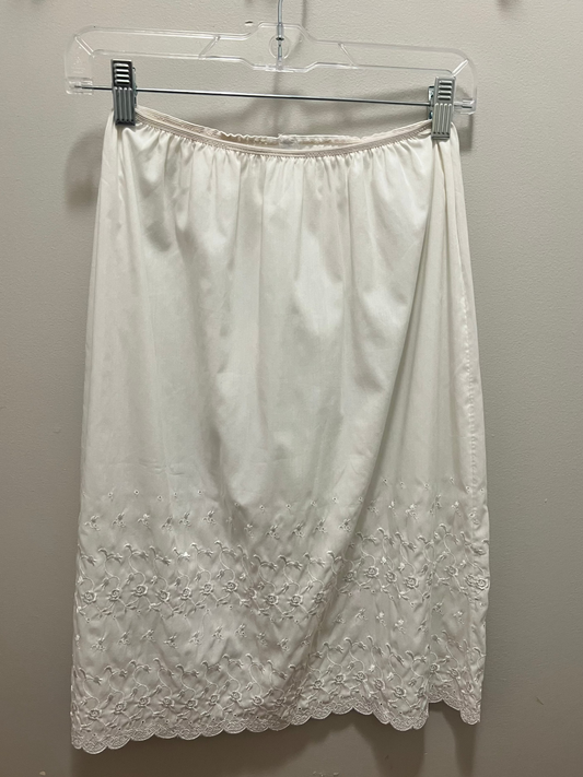 1960s Charmode Eyelet Detail Slip Skirt