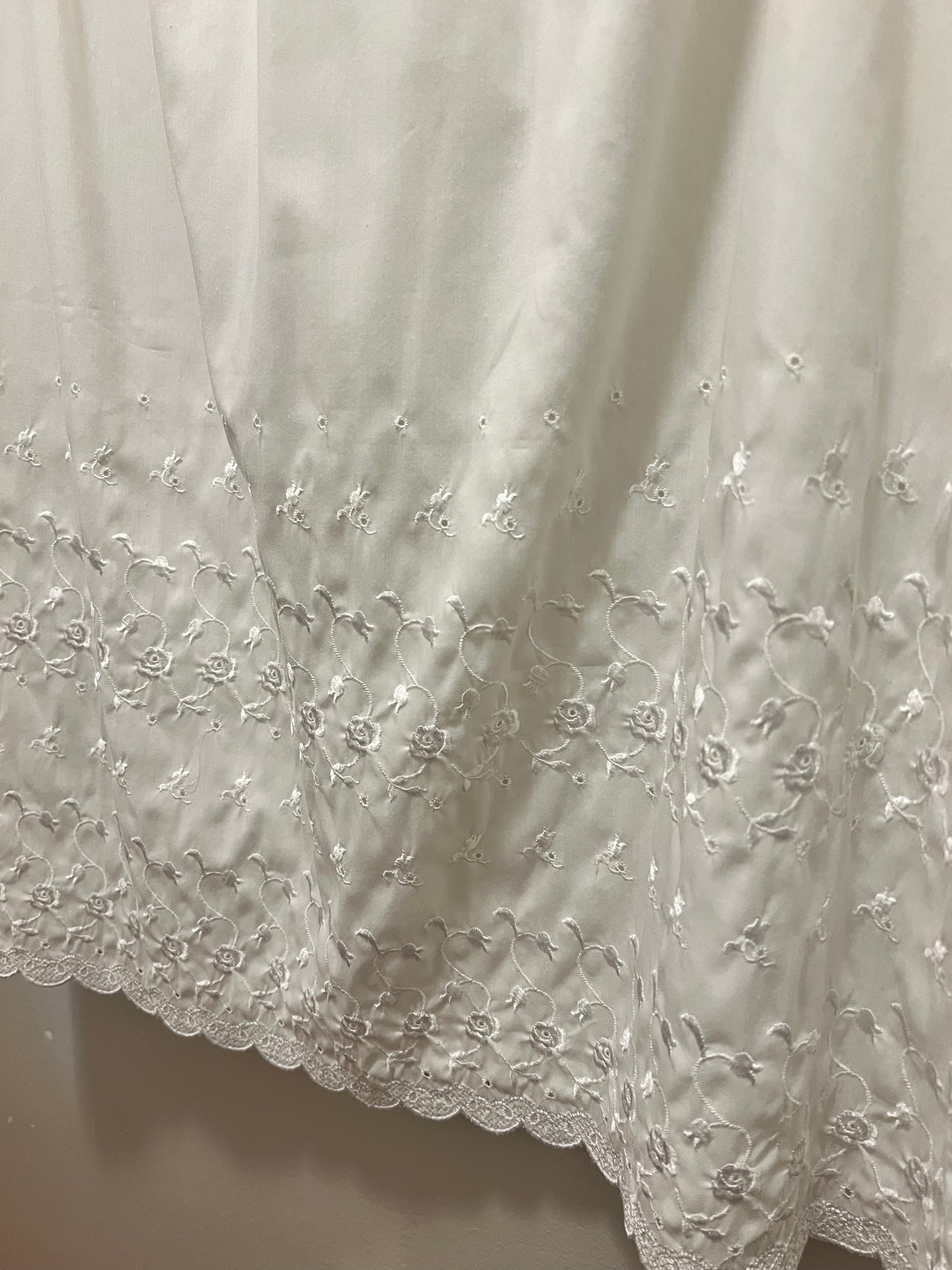 1960s Charmode Eyelet Detail Slip Skirt