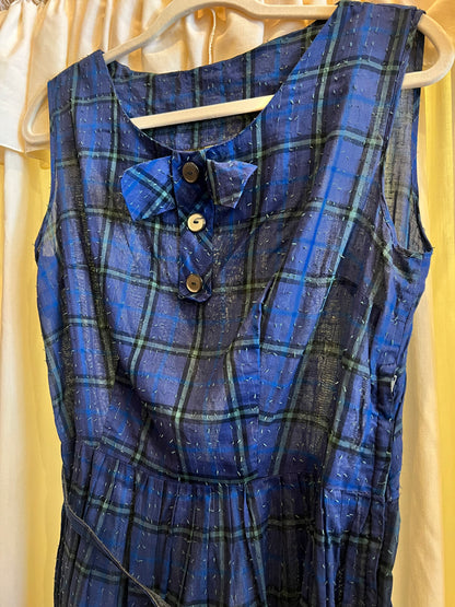 1960s Plaid Dress w/ Belt