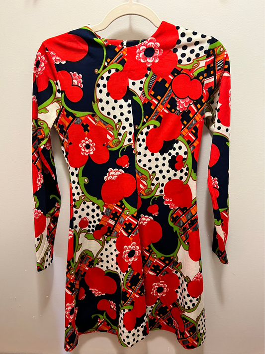 1960s/70s Mod Fit and Flare Dress