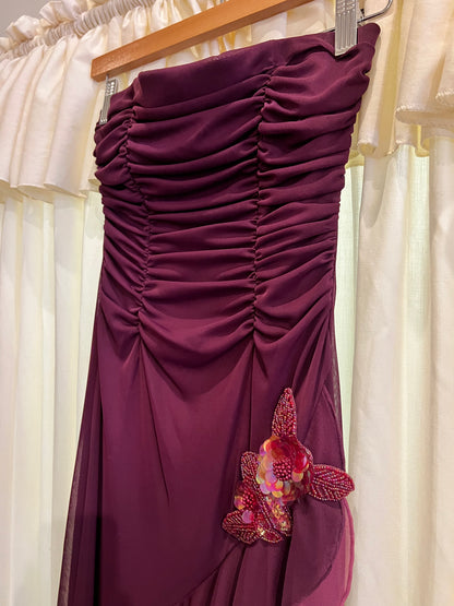 1990s/2000s City Triangles Ruffle Dress