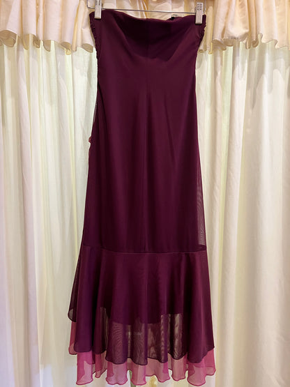 1990s/2000s City Triangles Ruffle Dress